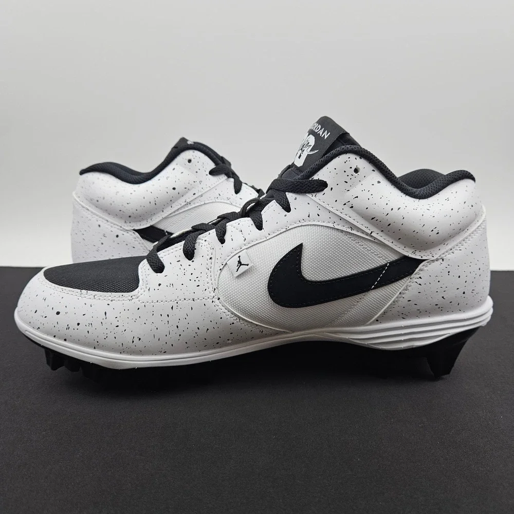 Jordan Stadium 90 MCS Baseball Cleats White Black Oreo HQ0210-100 Mens 13 NEW
